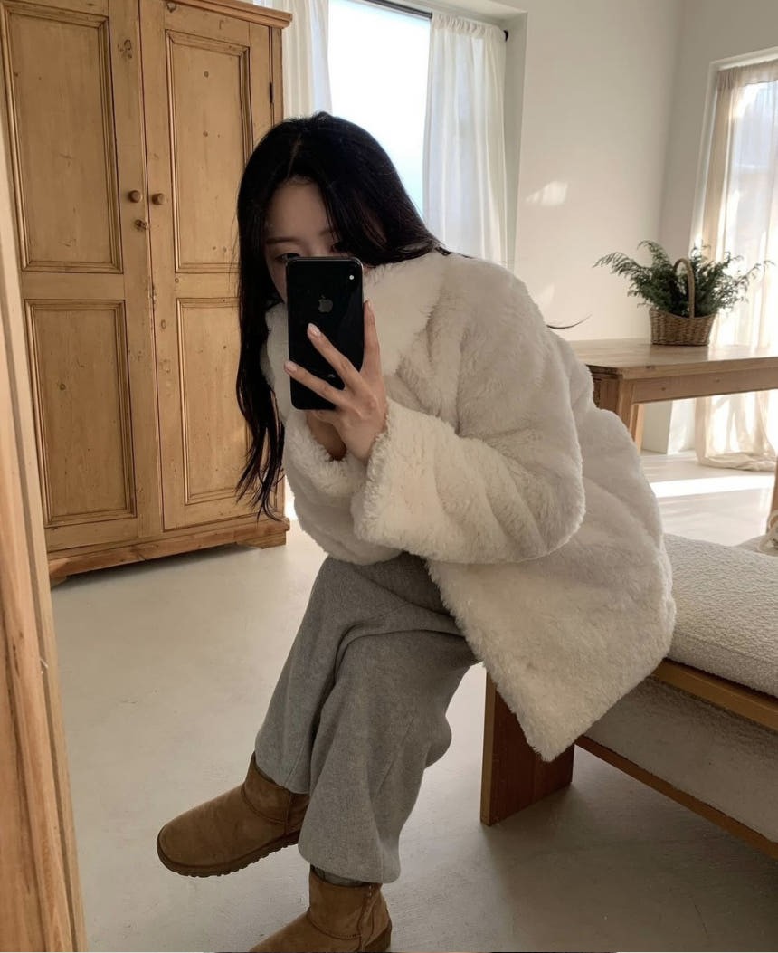 [SALE][블랙당일]리에뜨 모이브 하프 퍼 자켓 2color 상세 이미지 4