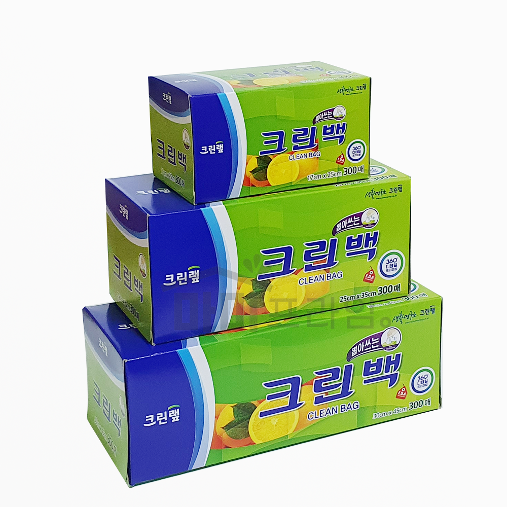 뽑아쓰는 크린백 일회용 크린팩 롤백 소 300매 - 상세 이미지 2