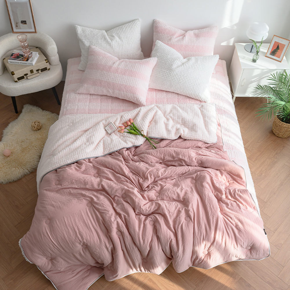 크리미 모달 극세사 차렵 겨울이불 싱글 슈퍼싱글