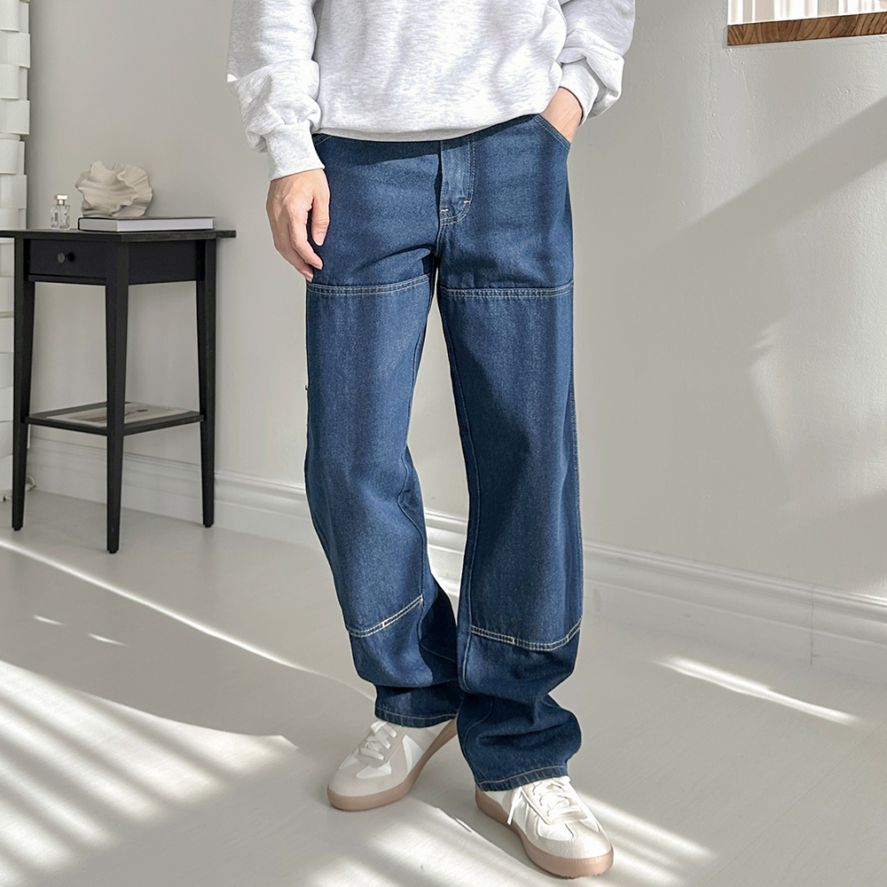 디키즈 Dickies 더블니 데님 워크 팬츠 - 상품 이미지