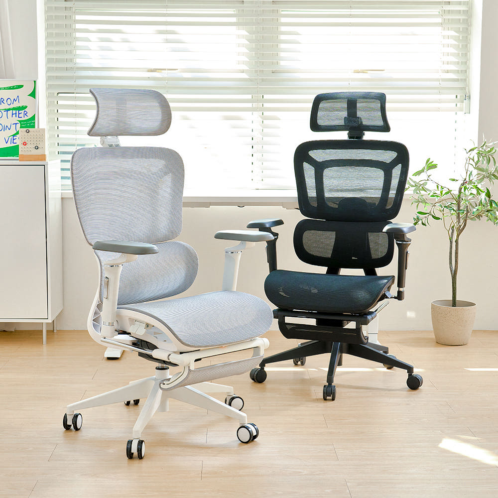 에이픽스 발받침 풀메쉬 컴퓨터의자 MC001