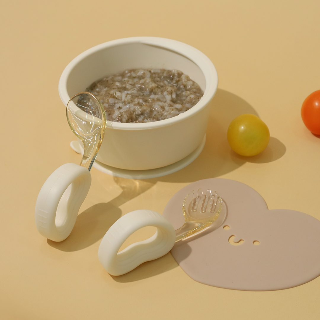 베이비팜 자기주도 이유식 스푼 포크 세트 초기 중기 아기 어린이 유아 수저 숟가락 PPSU