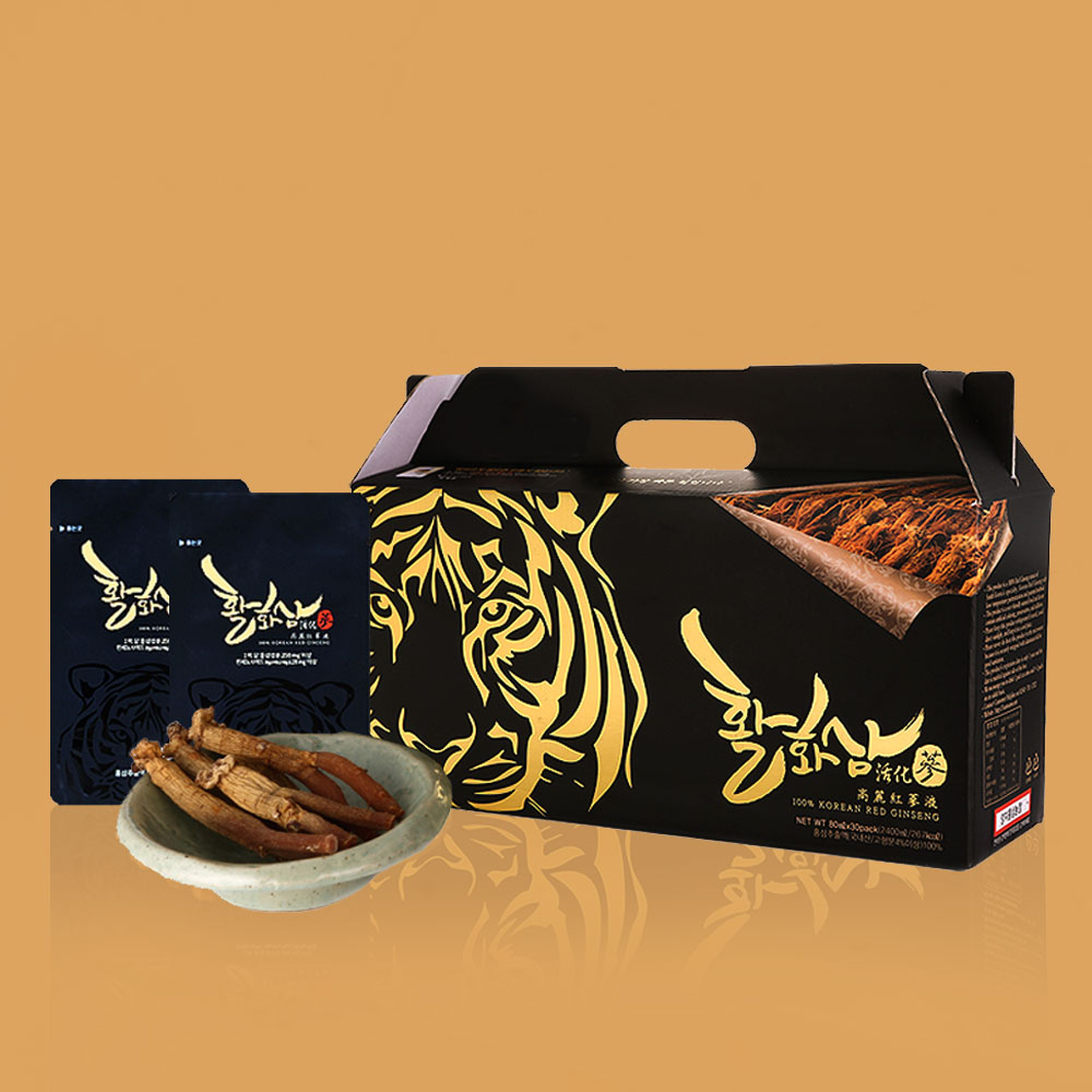 진세노사이드 28mg 활화삼 홍삼진액 선물세트 80ml 양지홍삼 30개입, 1개