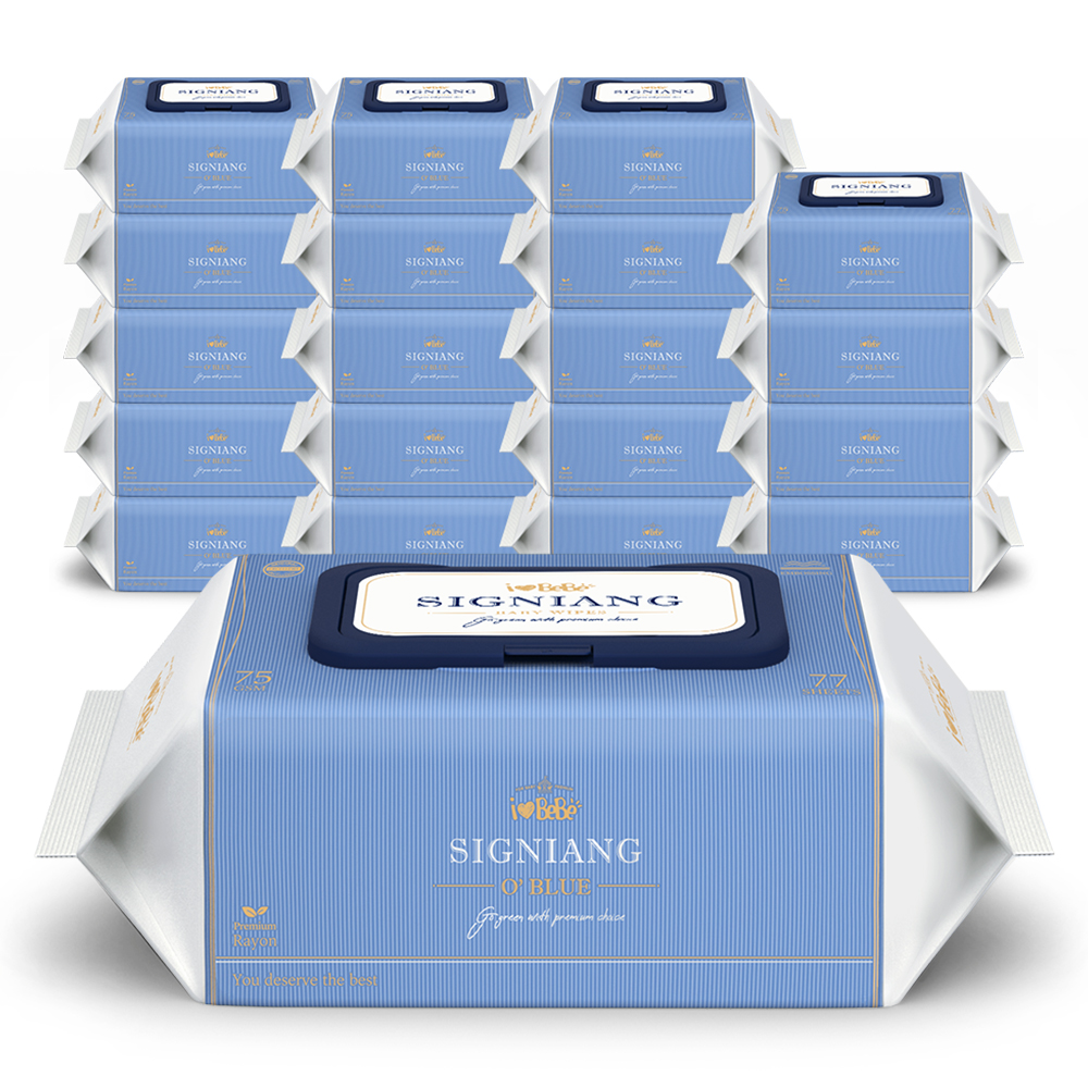 아이러브베베 시그니앙 오블루 75g엠보 아기물티슈 77매, 20개