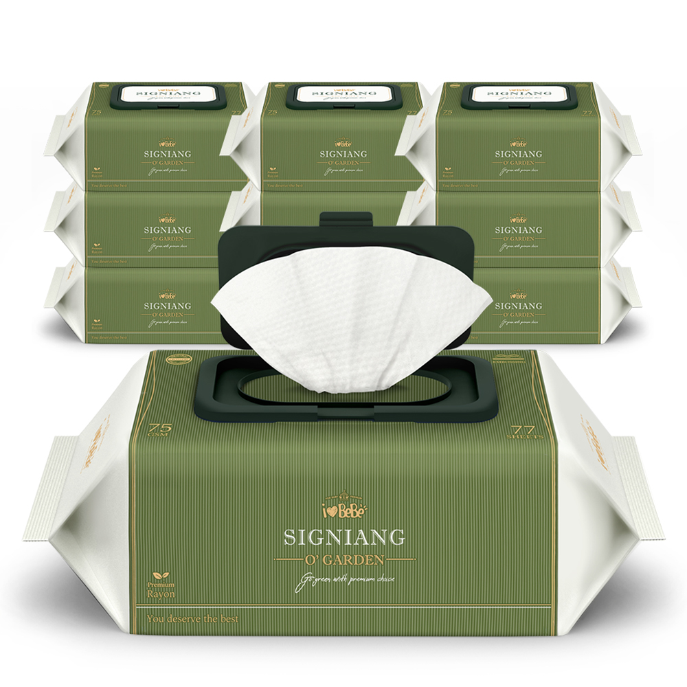 아이러브베베 시그니앙 오가든 75g엠보 아기물티슈 77매, 10개