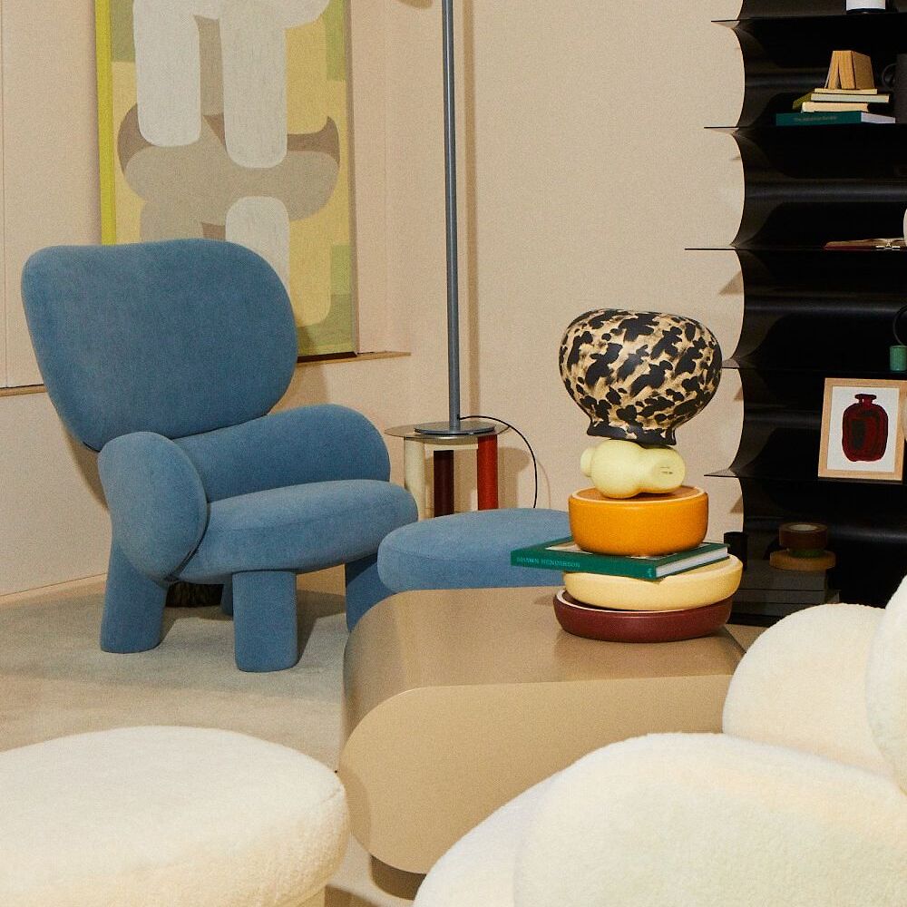 엘머파파 1인소파 패브릭소파 (암체어, 부클레패브릭)