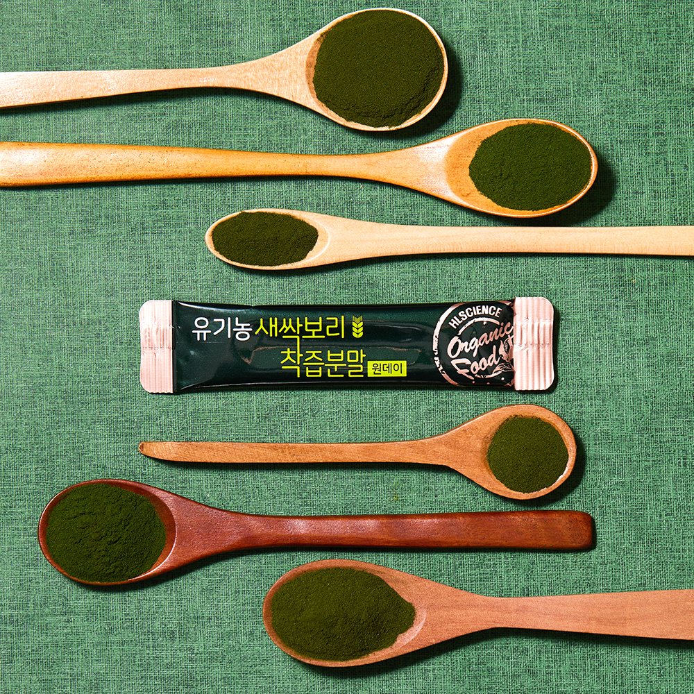 유기농 새싹보리 착즙분말 원데이 2100% 5박스 (5개월분) 현빈새싹보리 - 상세 이미지 4