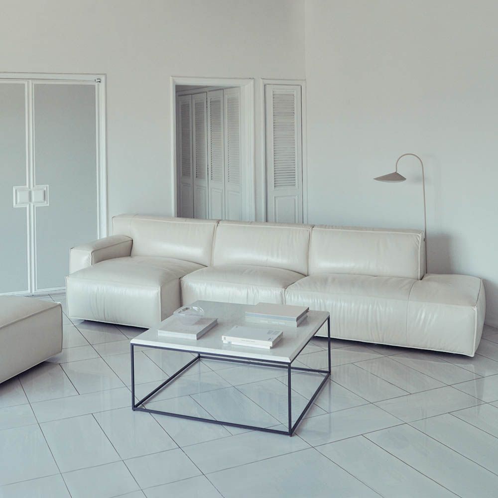 알로소 보눔 4인소파 가죽소파 (라운지형, 모듈소파, 소프트프리모가죽)