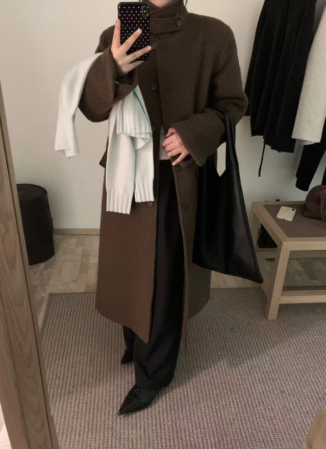 wool 100) monde wool long coat 상세 이미지 23
