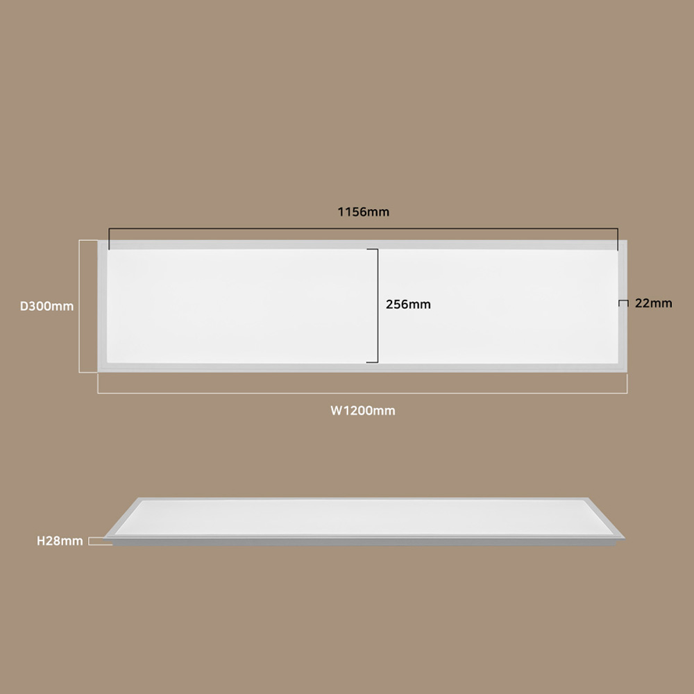 LED등 LED천장 주방 평판 조명 테아 담파1200X300 50W - 상세 이미지 5