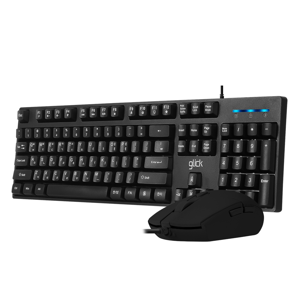 지클릭커 오피스프로 GMK-500 스탠다드 M 키보드 무소음 마우스 키스킨 포함 세트 화이트 - 상세 이미지 3