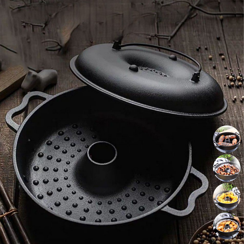 고구마굽는냄비 군밤 군고구마 직화 구이 무쇠 주물 냄비