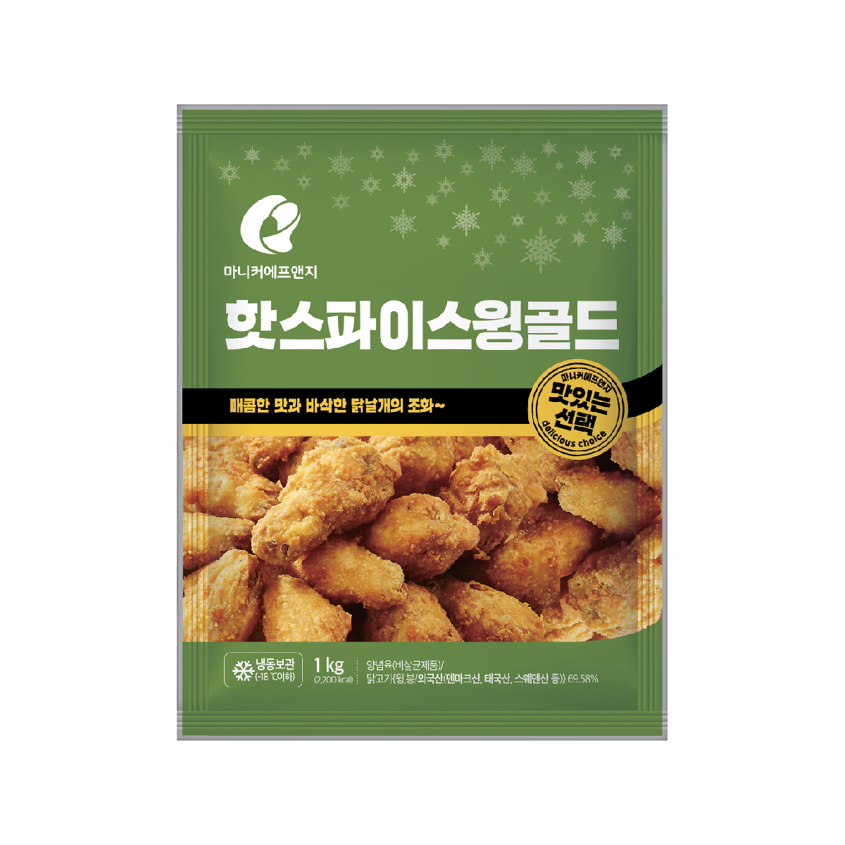 마니커에프앤지 핫스파이스윙골드 1kg, 1개 - 상품 이미지