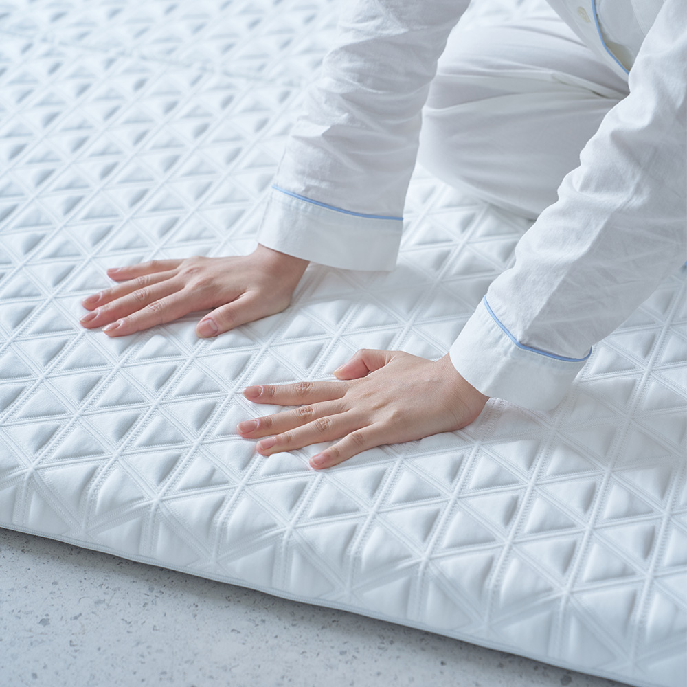 백세쾌면 허리에좋은 3단 접이식 매트리스 단단한 토퍼 침대 바닥 매트 5cm SS