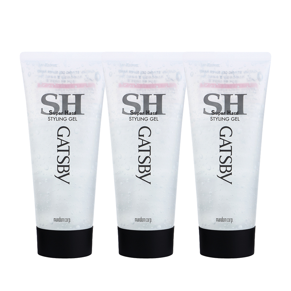 갸스비 스타일링 젤 슈퍼하드 남성여성헤어젤 머리젤 200g 3개 제품 이미지