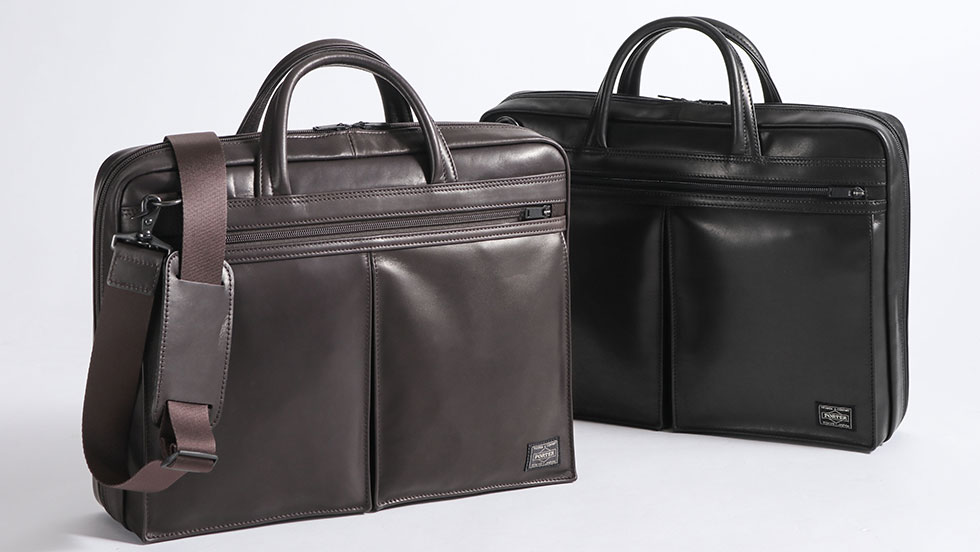 포터 PORTER 아메이즈 2WAY 가죽 브리프 케이스 서류가방 022-03786 2컬러 - 상품 이미지