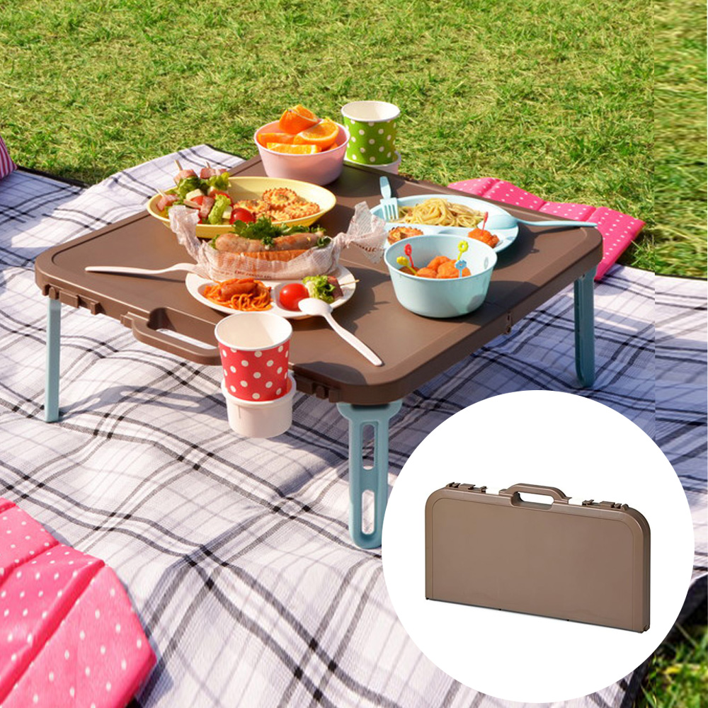 신와 리브웰 휴대용 접이식 캠핑테이블 세트 피크닉 테이블