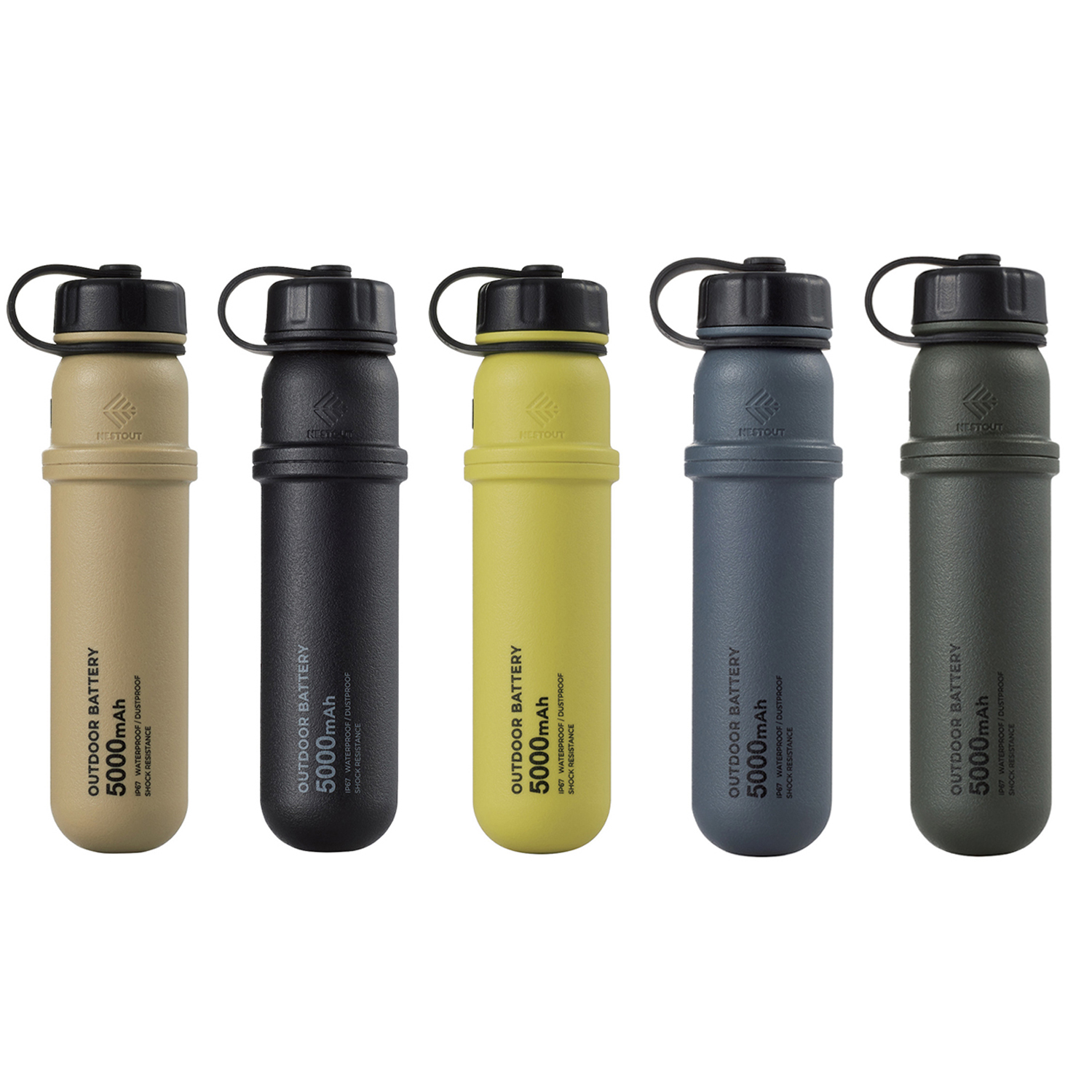 네스트아웃 밀스팩급 5000mAh 보조배터리 캠핑 아웃도어 기내반입 방수 경량