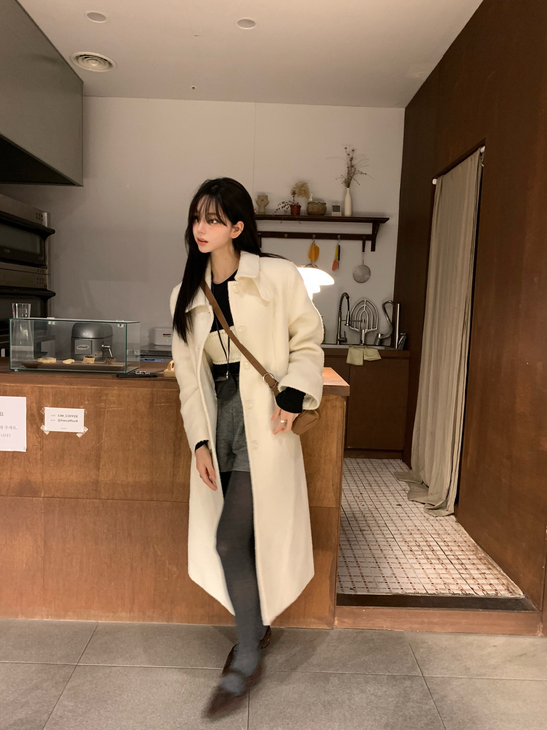 wool 100) monde wool long coat 상세 이미지 45