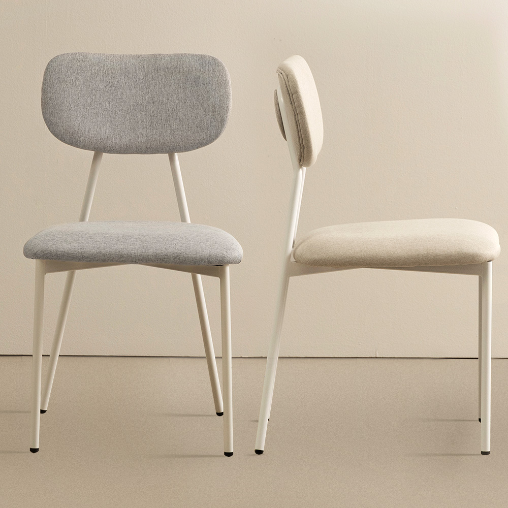 에덴 카페 인테리어 의자 패브릭 식탁의자 1+1