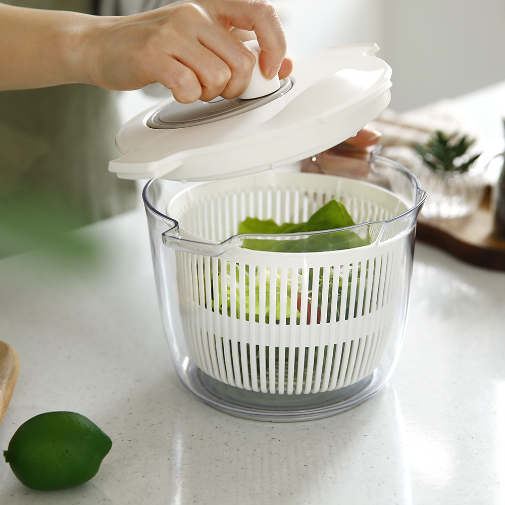 세척과 물기제거 한번에 초단간 쁘띠 샐러드 야채탈수기