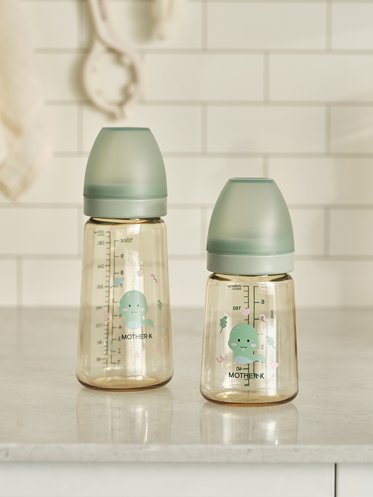마더케이 신생아 PPSU 젖병 배앓이방지 (노꼭지) 180ml, 3개, 뱀뱀 - 상세 이미지 4