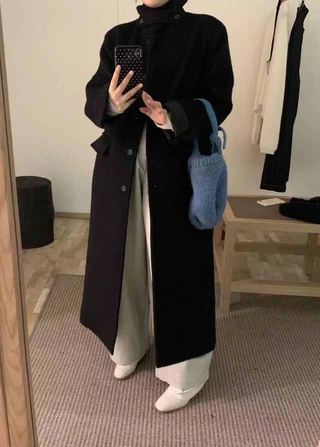 wool 100) monde wool long coat 상세 이미지 13