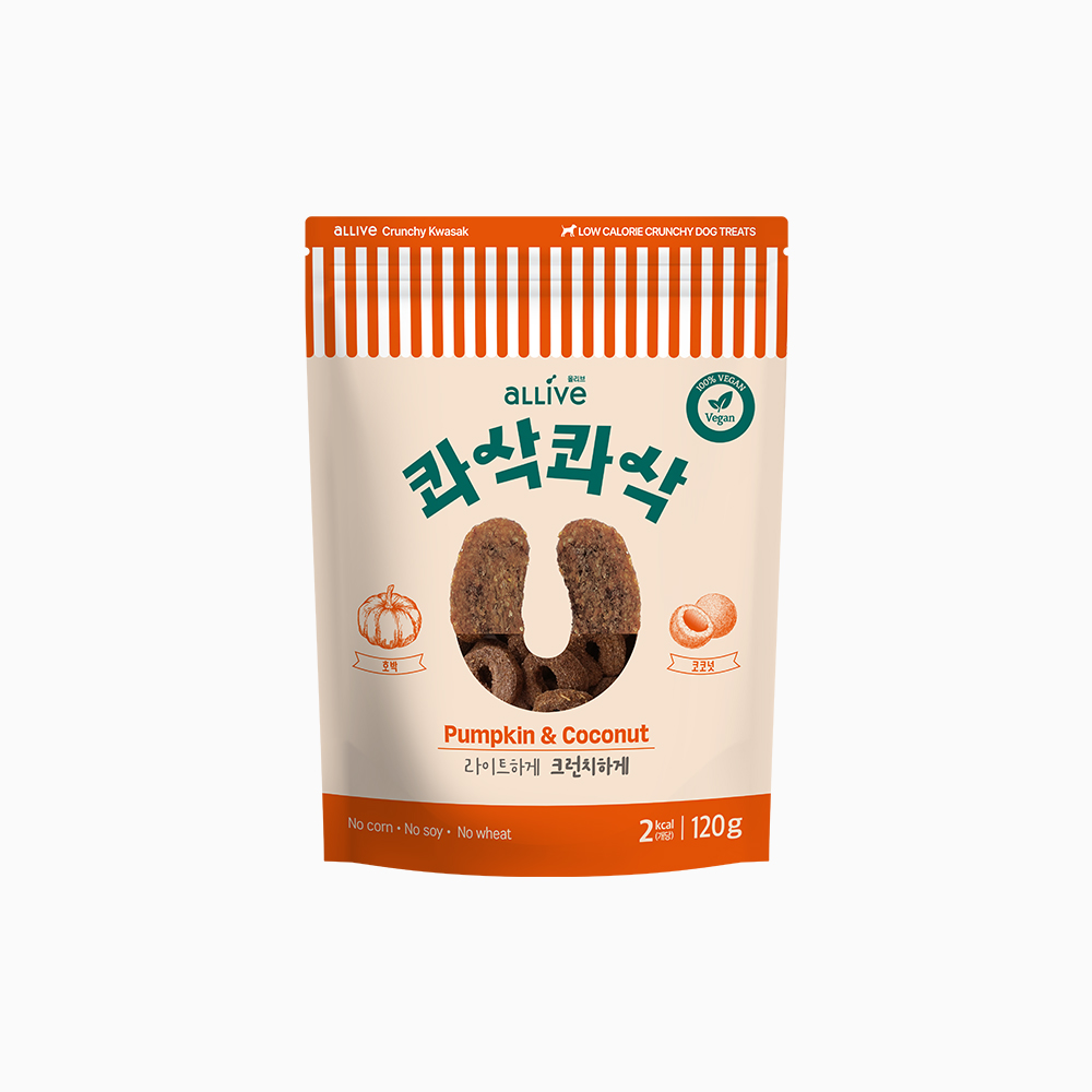 올리브 콰삭콰삭 펌킨+코코넛, 120g, 1개 - 상품 이미지