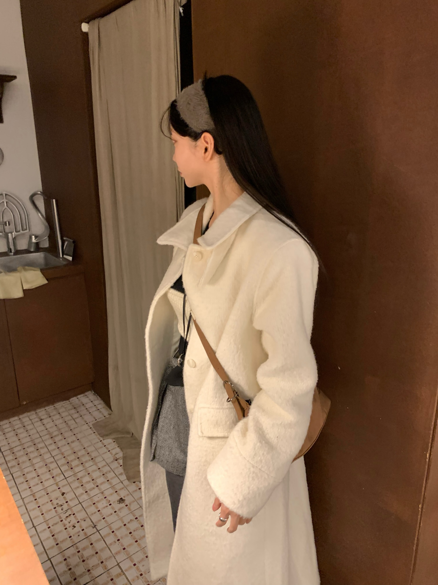 wool 100) monde wool long coat 상세 이미지 30
