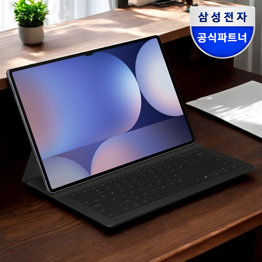 삼성 정품 AI 슬림 키보드 북커버 케이스 블랙, 갤럭시탭 S10 울트라 / S9울트라