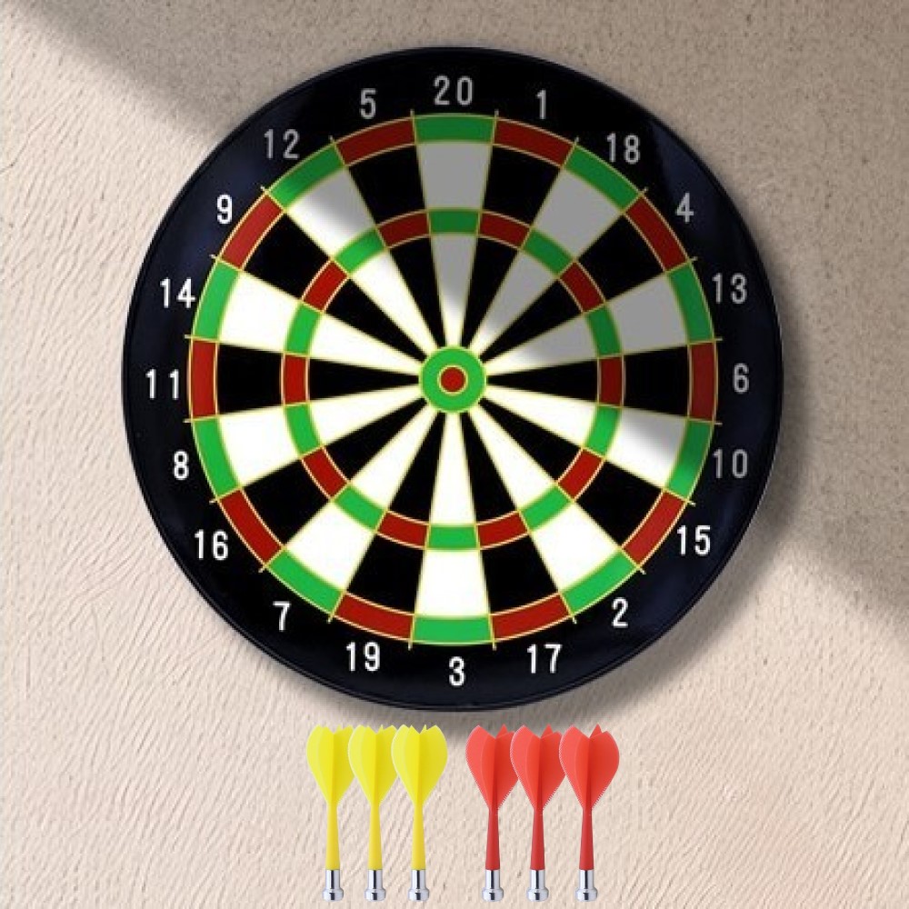 안전 자석다트 40.5cm 가정용 다트판 벽걸이형 다트게임 마그네틱핀 6개 포함