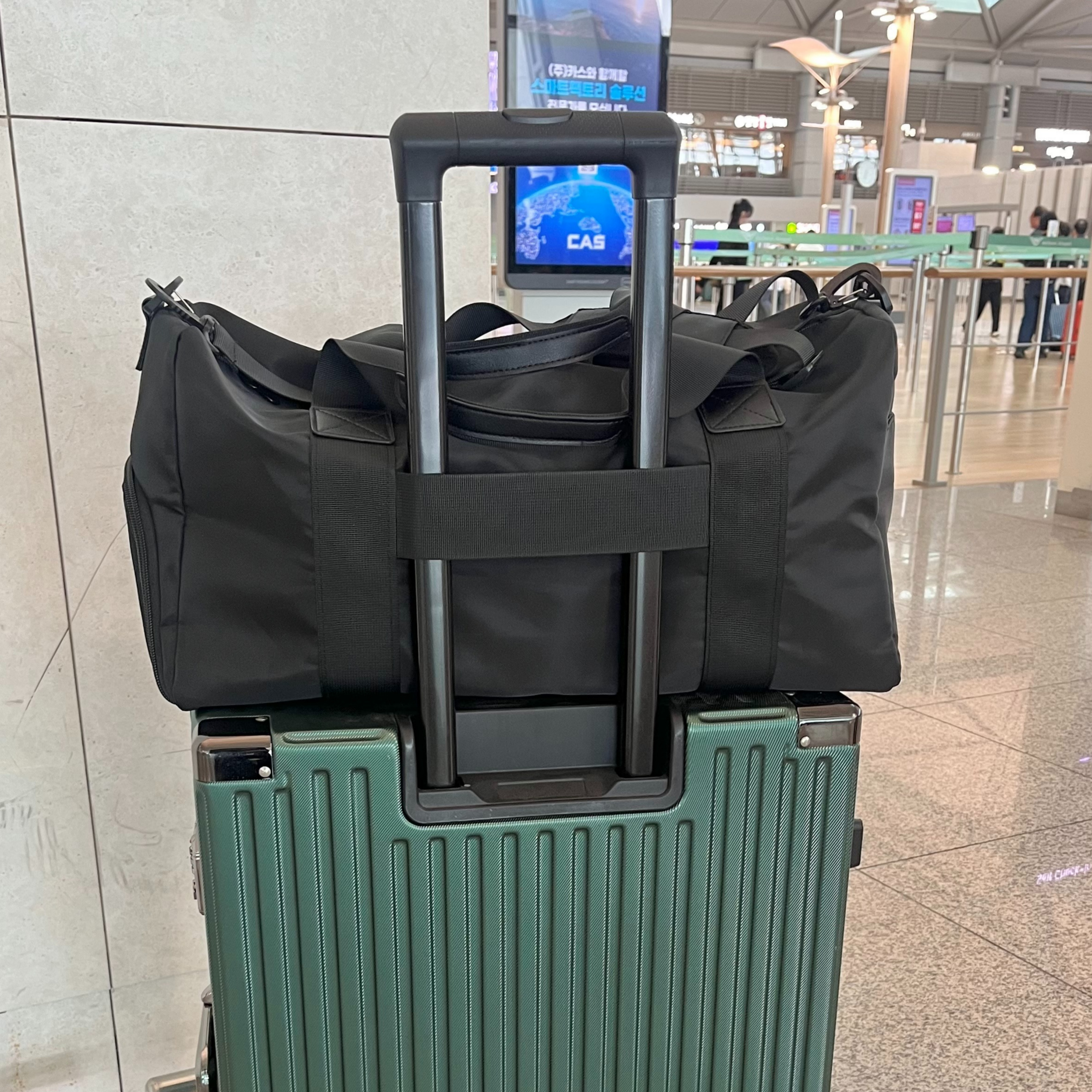 보스턴백 캐리어보조가방 여행용 대용량 폴딩백 트레블 짐가방 기내수화물가방 - 상세 이미지 3