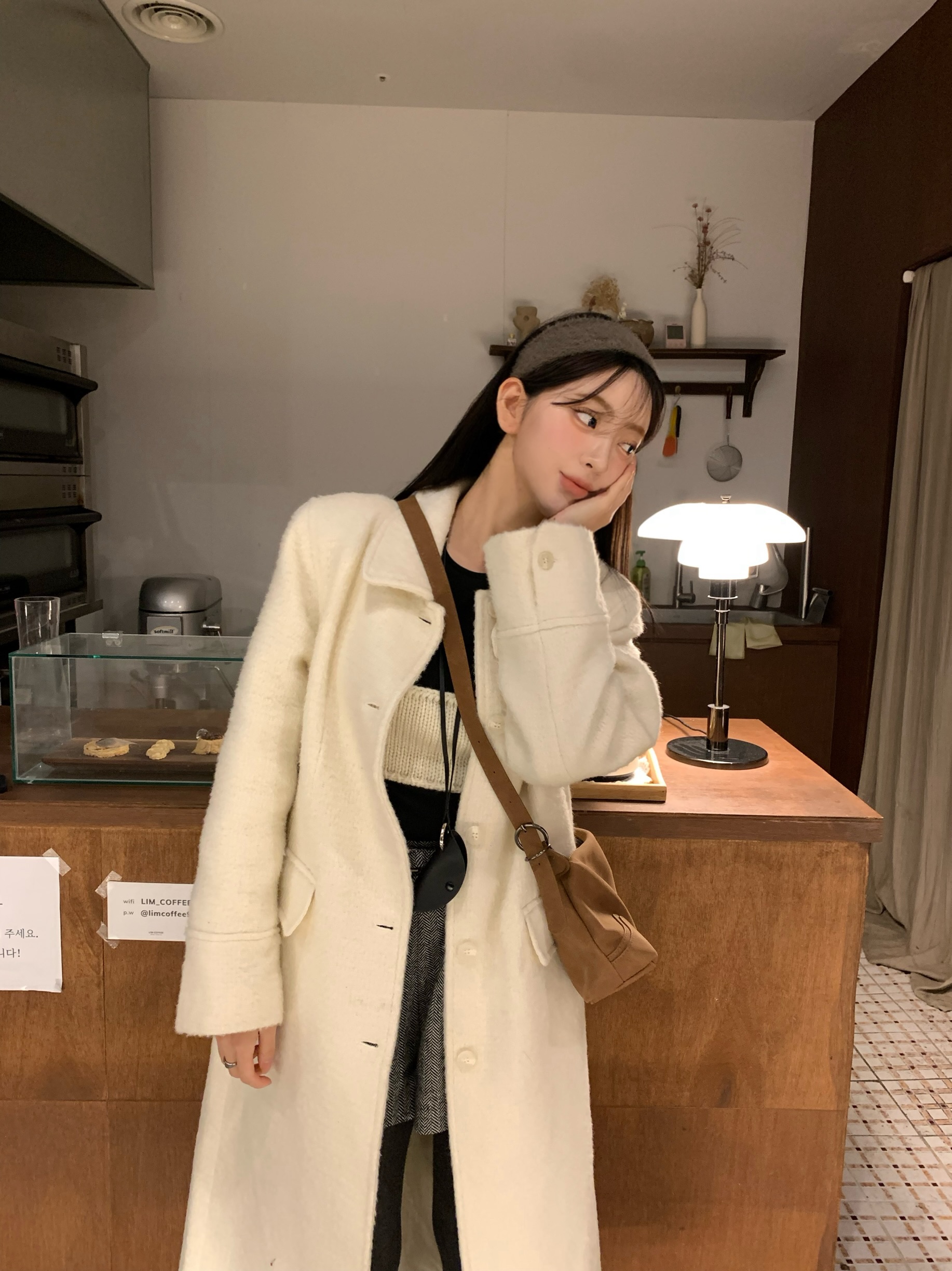 wool 100) monde wool long coat 상세 이미지 34