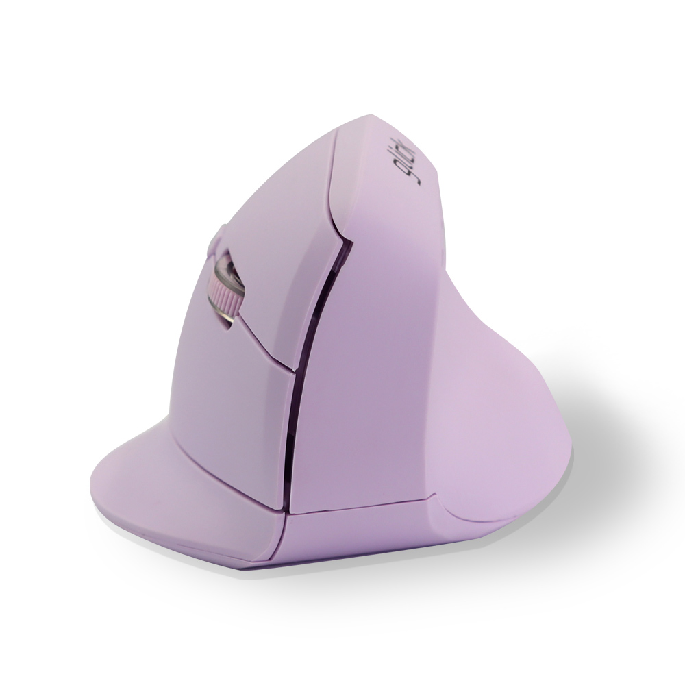 지클릭커 오피스프로 버티컬 OP70 인체공학 블루투스 무선 무소음 마우스  퍼플