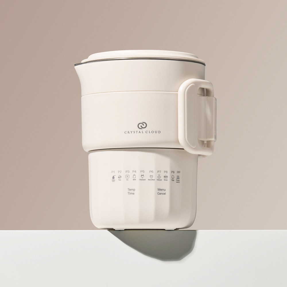 크리스탈클라우드 휴대용 전기포트 여행용 접이식 분유포트 멀티포트 커피포트 주전자 포트기