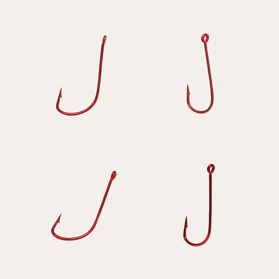 카쿠쯔리 하이카본훅 날카로움 업그레이드 사오리짱 학공치바늘 레드 링타입 자리돔 학꽁치 - 상품 이미지