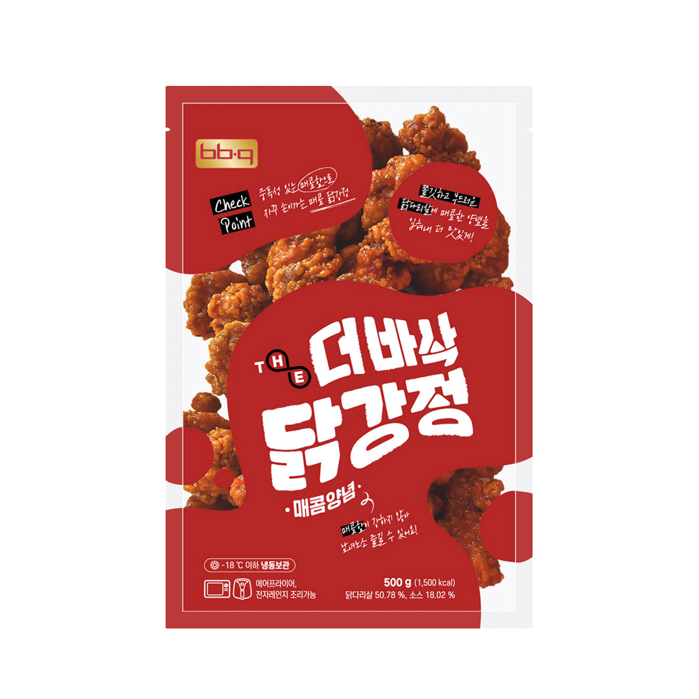 BBQ 더바삭 닭강정 500g (왕갈비맛,매콤양념맛) : chosunmall