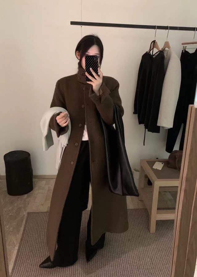 wool 100) monde wool long coat 상세 이미지 22