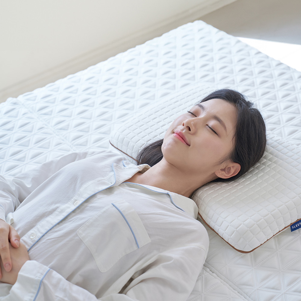 백세쾌면 허리에좋은 3단 접이식 매트리스 단단한 토퍼 침대 바닥 매트 5cm SS