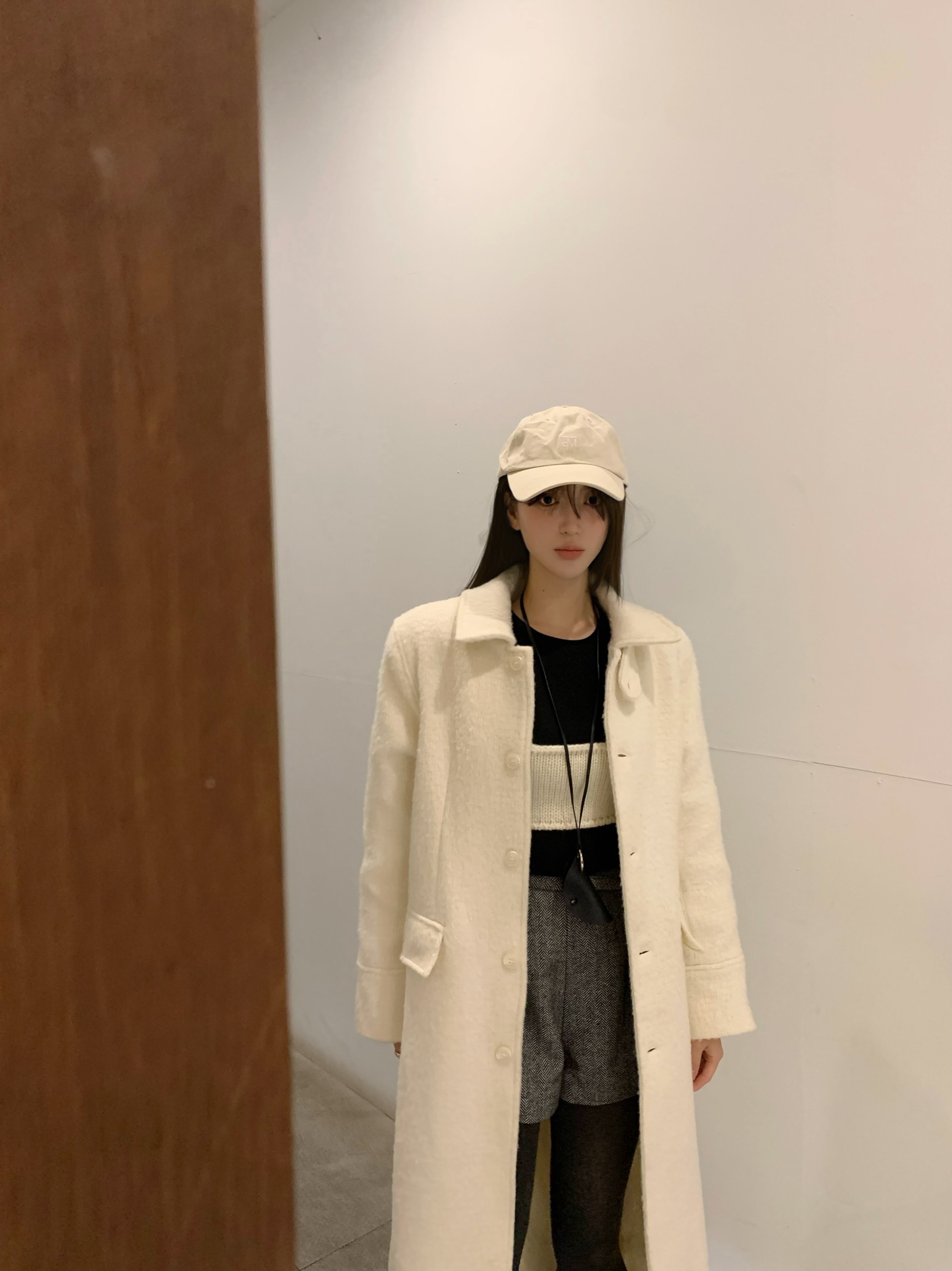 wool 100) monde wool long coat 상세 이미지 33
