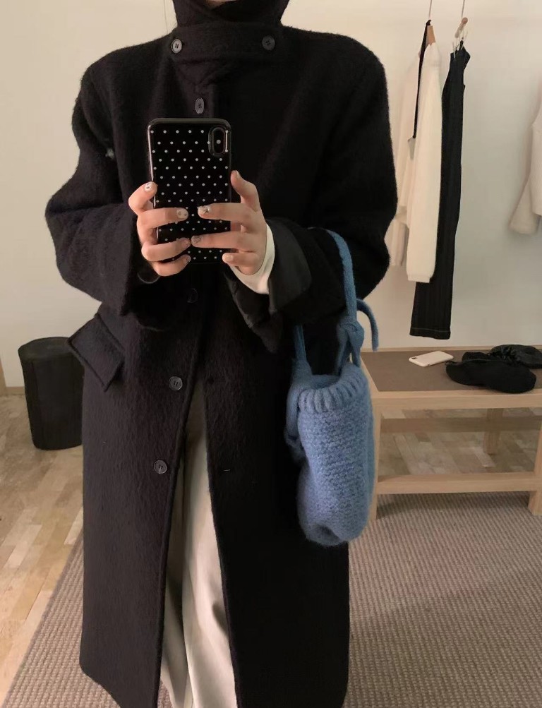wool 100) monde wool long coat 상세 이미지 25