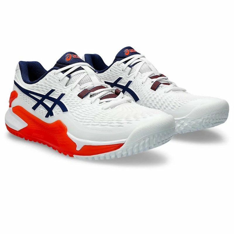 아식스 ASICS 테니스화 젤 레졸루션 9 OC 옴니클레이 1041A377-102 레드 - 메인 이미지
