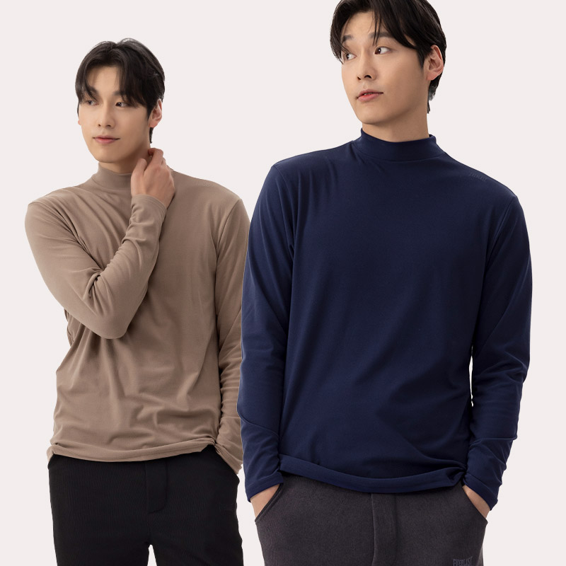 에버라스트 남성 기모 반목티 모크넥 + 윈터라이즈 본딩팬츠 - 상세 이미지 3