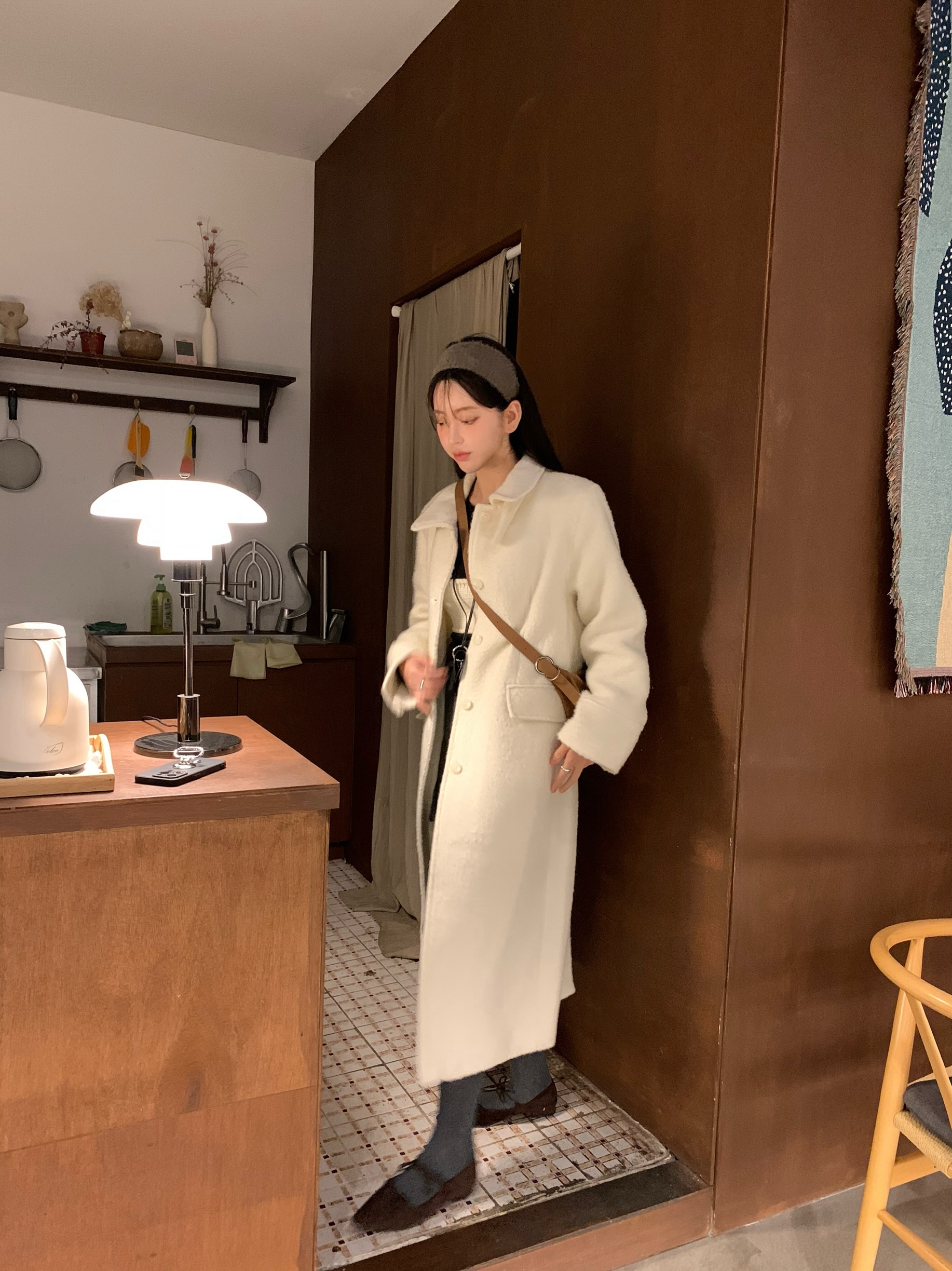 wool 100) monde wool long coat 상세 이미지 29