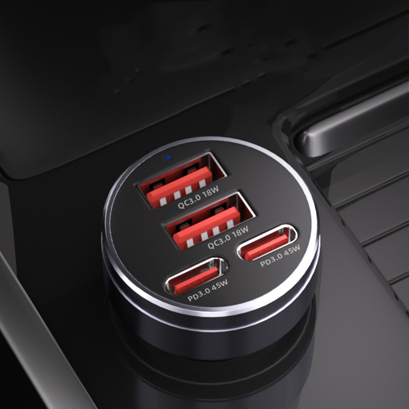 리버폭스 차량용 초고속 충전 시거잭 4포트 충전기