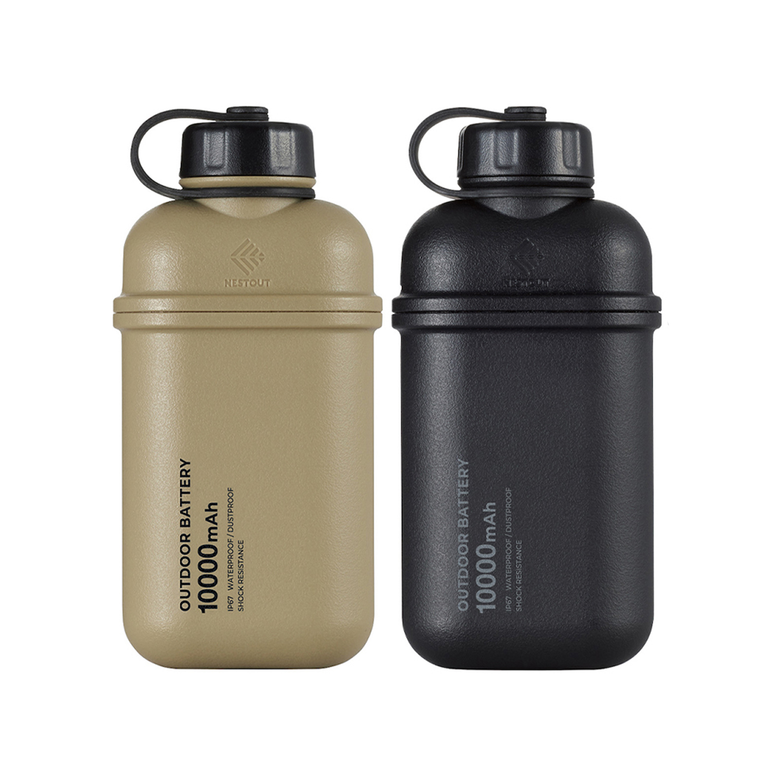 네스트아웃 밀스팩급 10000mAh 보조배터리 캠핑 아웃도어 기내반입 방수 경량 동시충전