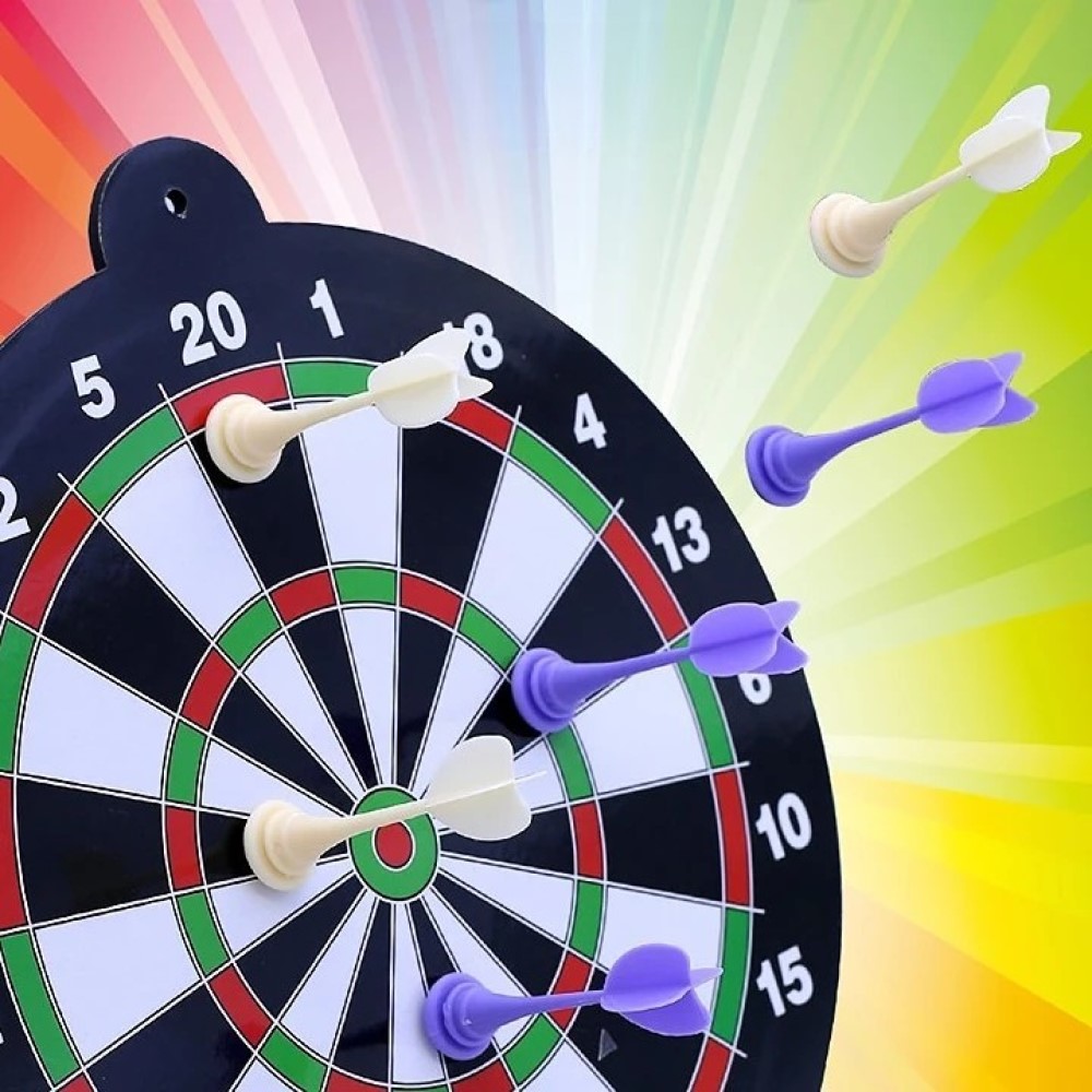 안전 자석다트 29cm 가정용 다트판 벽걸이형 다트게임 마그네틱핀 6개 포함