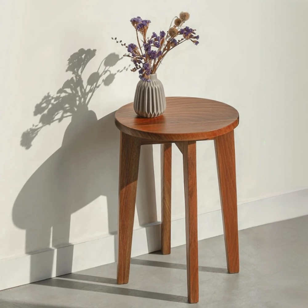 원목원형스툴 스톨 우드 나무 목재 인테리어 카페 의자