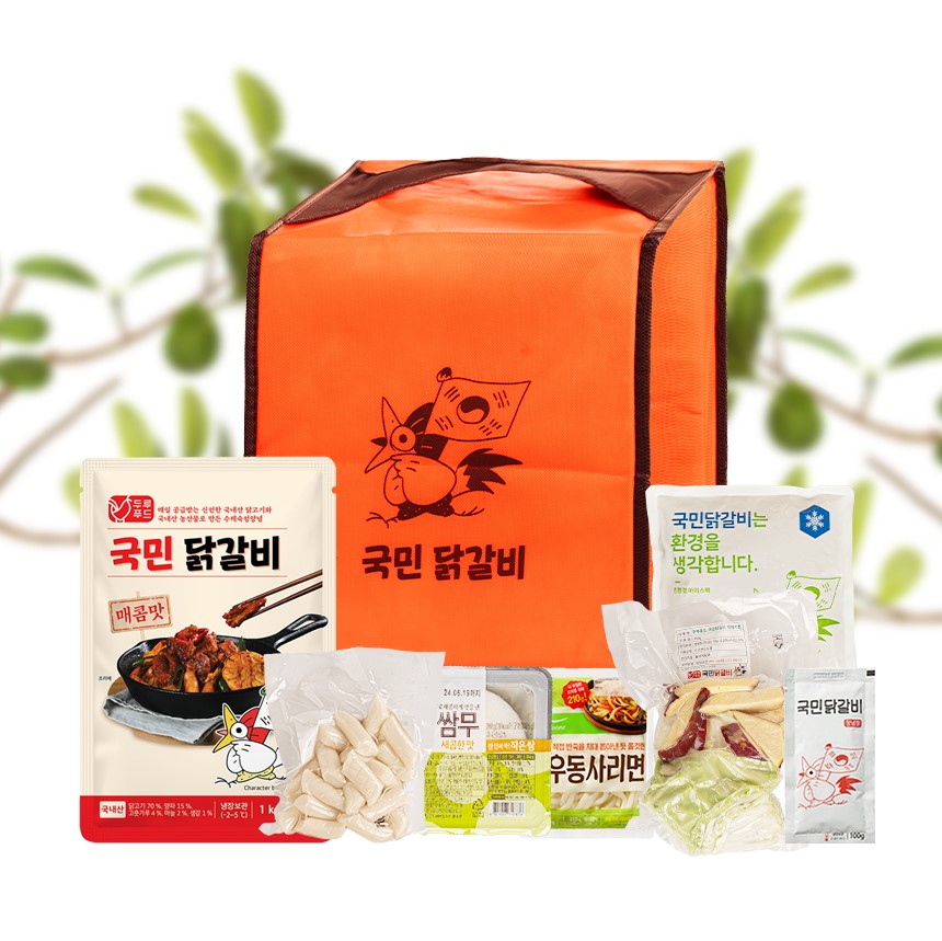 국민닭갈비 두루푸드 춘천닭갈비 택배 홈파티 캠핑요리 매콤맛 선물세트