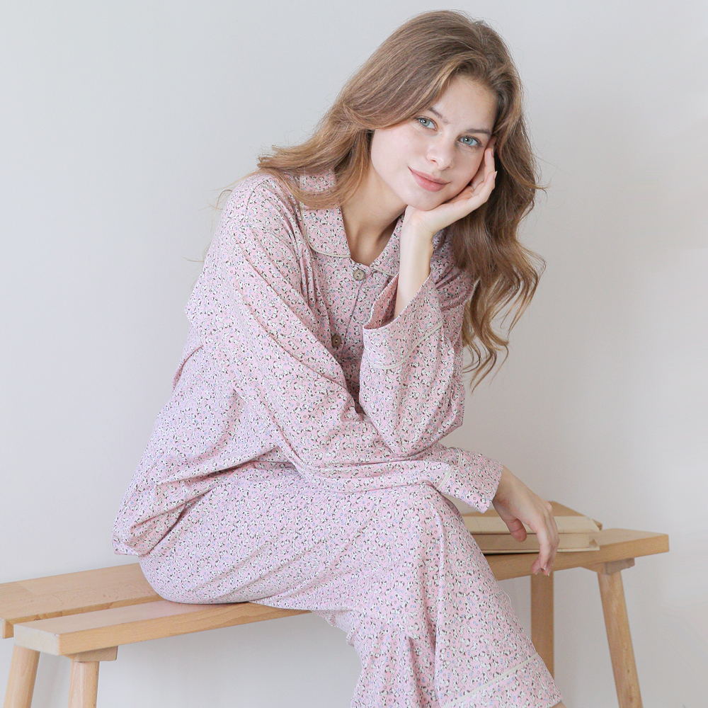 커플잠옷 여성 남성 파자마 신혼 연인 집들이 선물 홈웨어 24F409_309(미니도그) - 상세 이미지 3